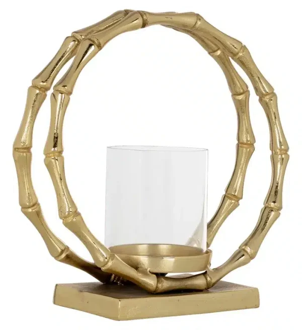 Richmond Interiors windlicht 25x15x27 cm Merlyn klein goud