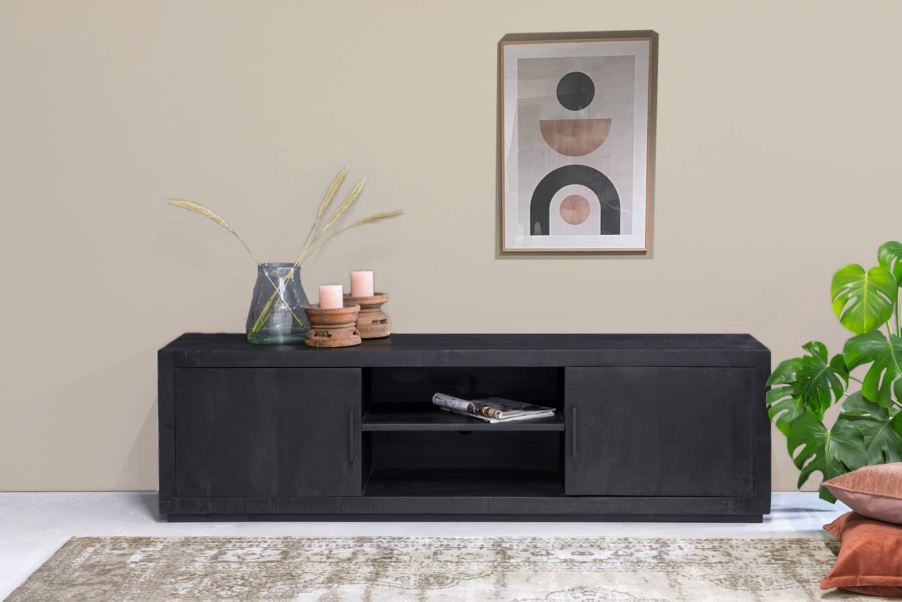 Livingfurn tv meubel Jaxx Black 180cm