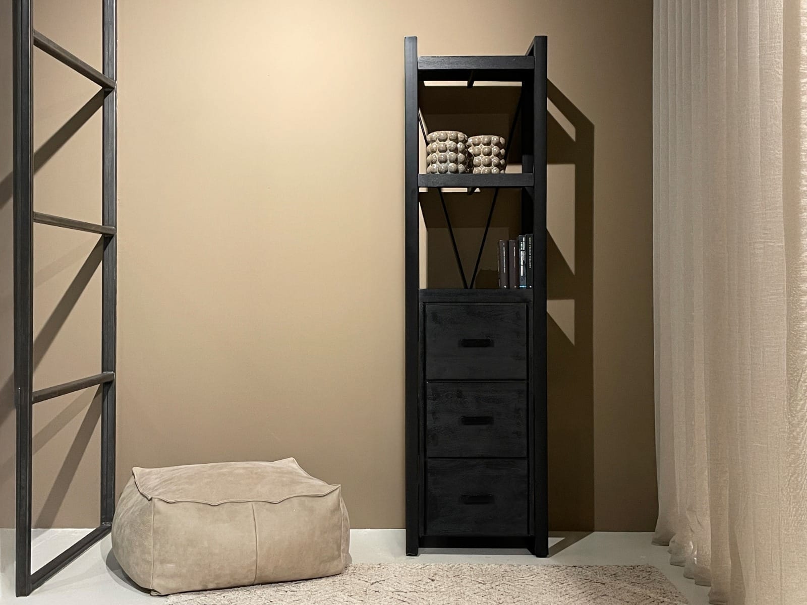 Livingfurn boekenkast Norris 3 laden 55 cm