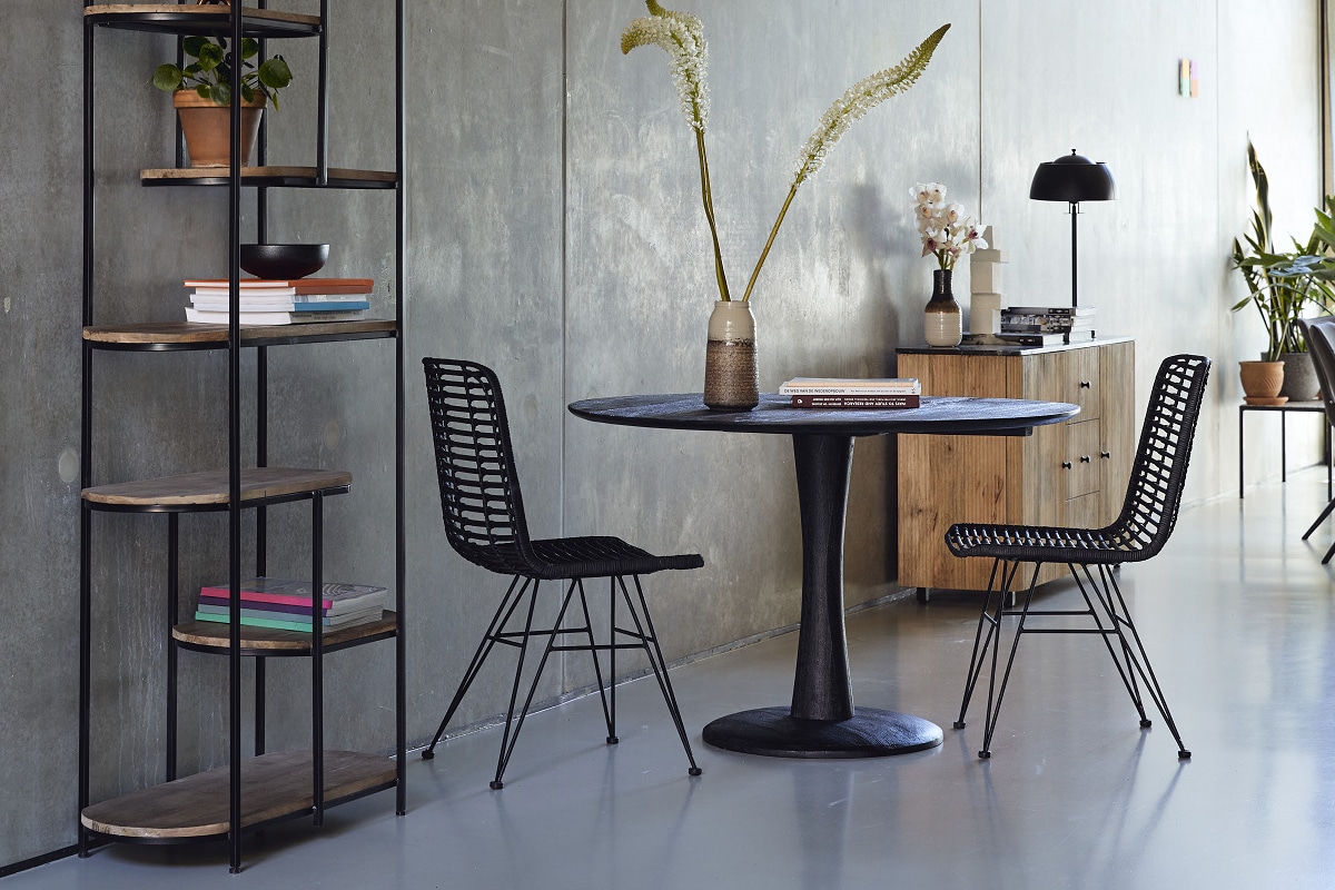 Livingfurn eettafel Brix Vivian Black 120cm