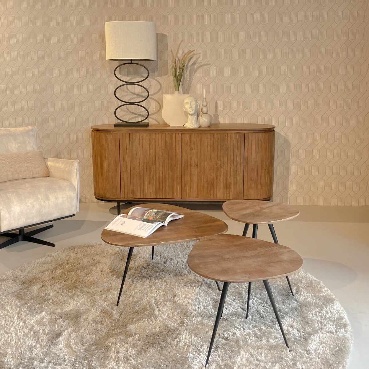 Livingfurn salontafel Brix Loua set of 3