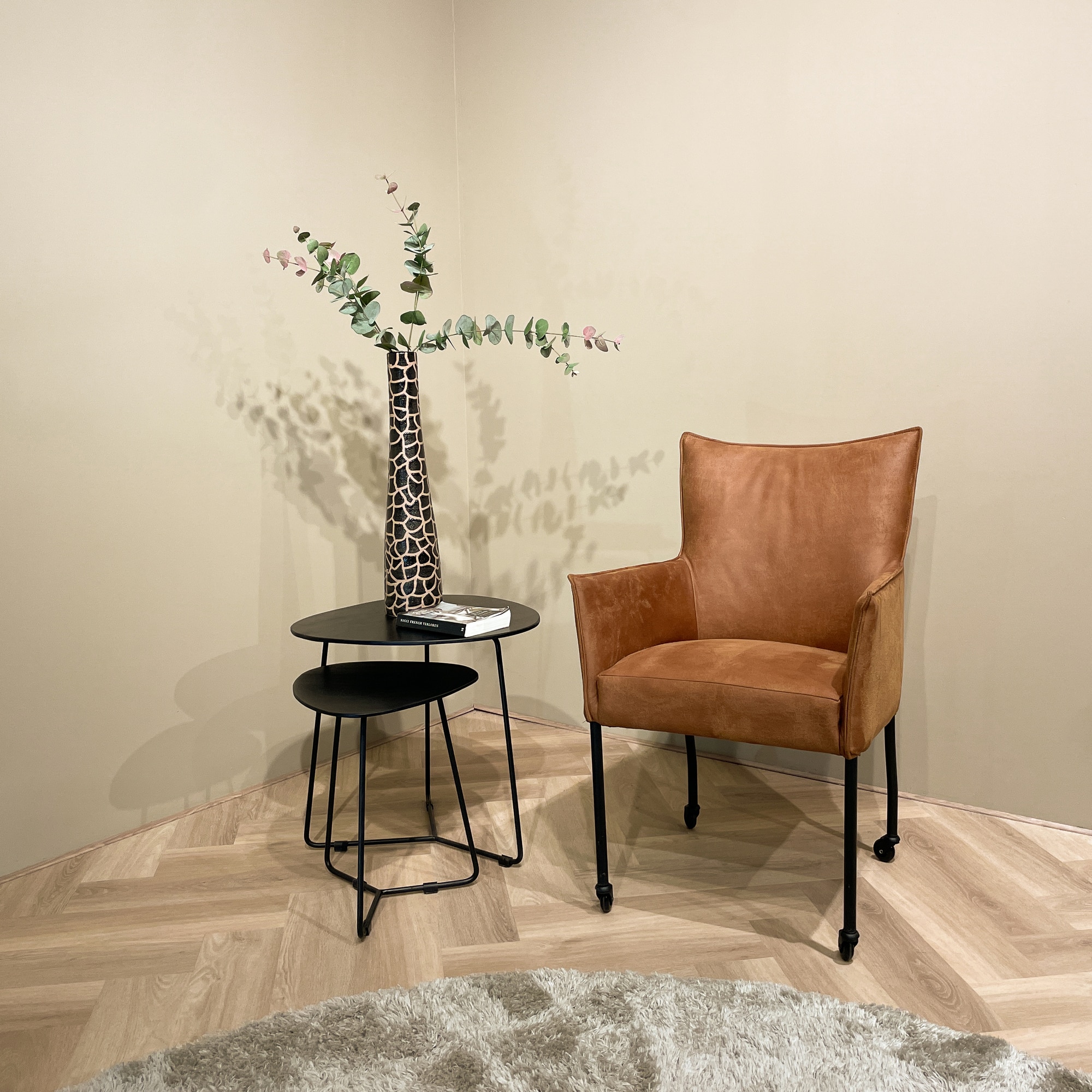 Livingfurn salontafel Brix Ivy black set of 2