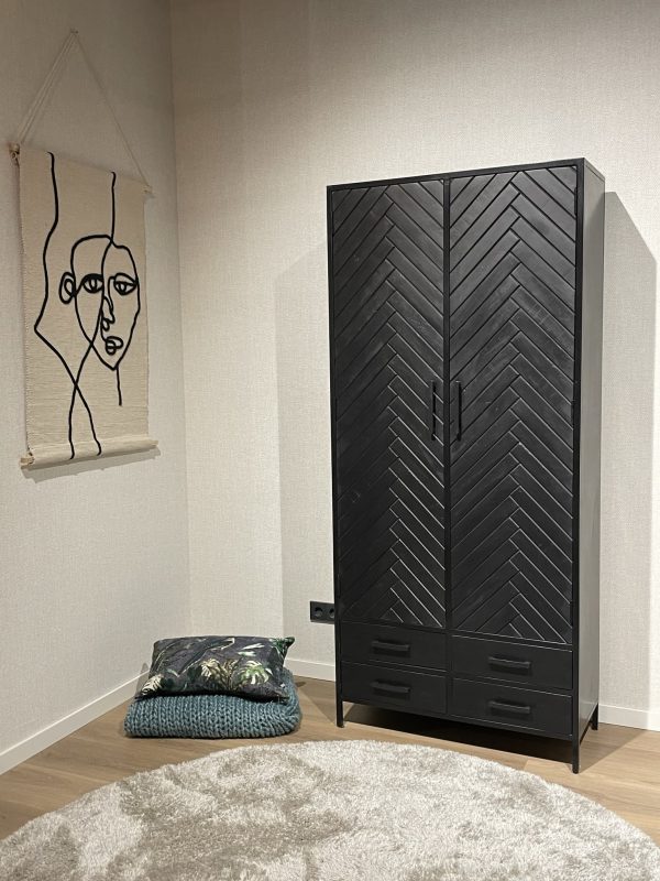 Livingfurn opbergkast York 2 lade 90cm