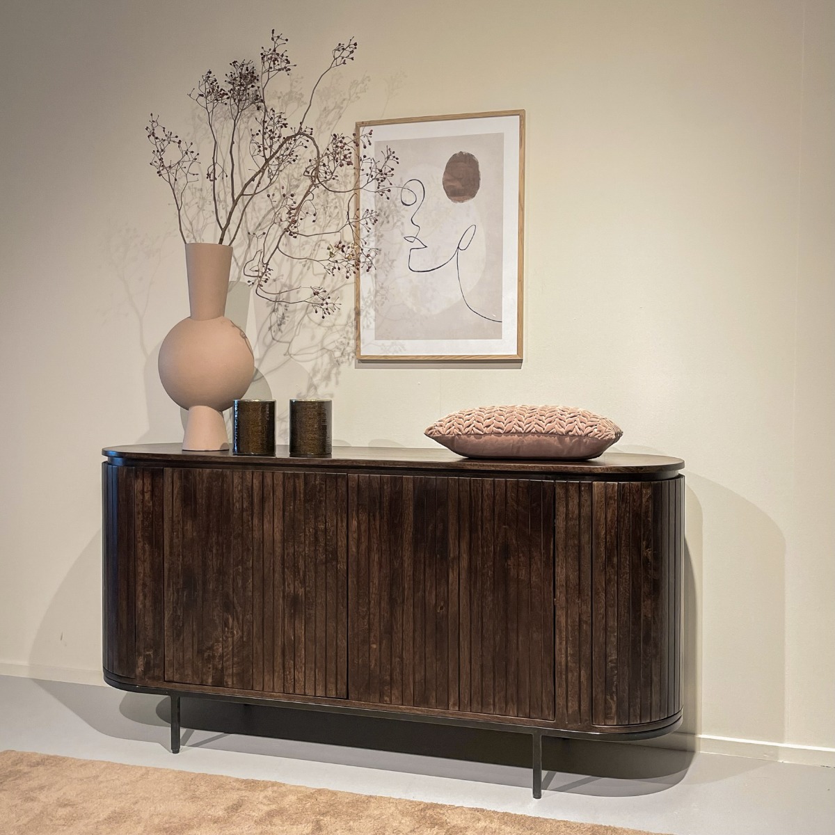 Livingfurn dressoir Noor Walnut 170cm