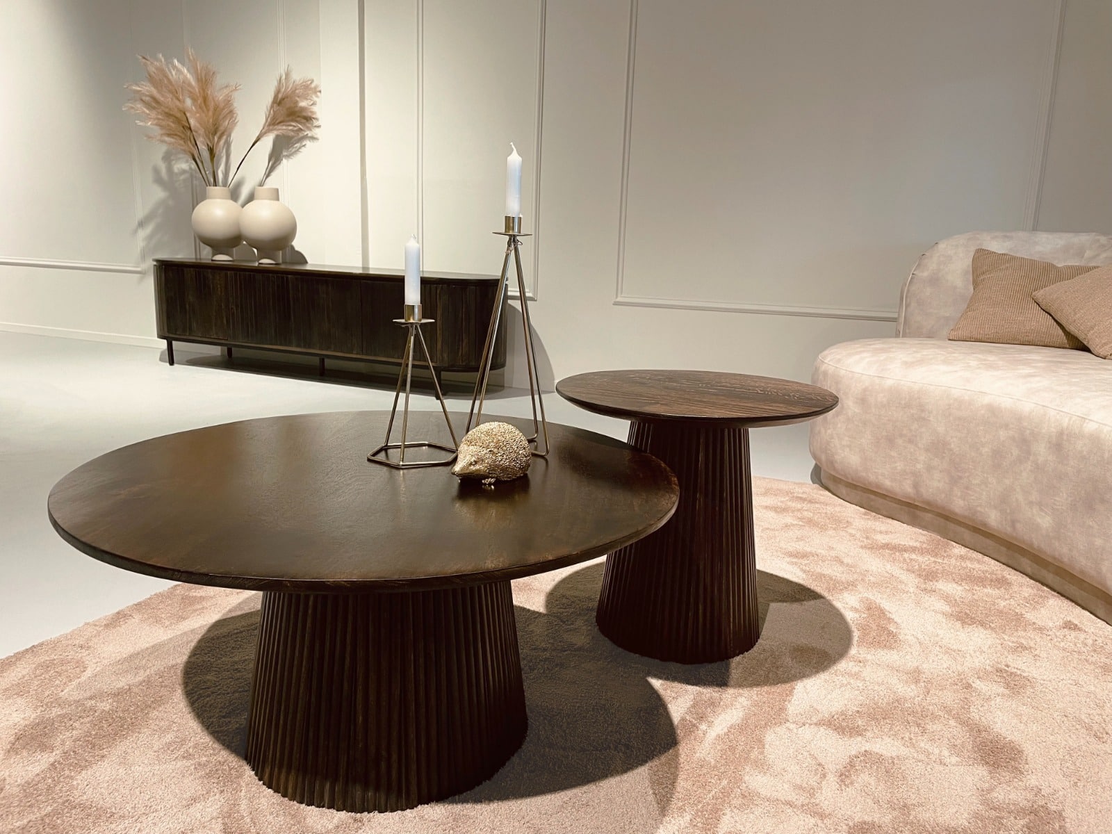 Livingfurn salontafel Salvator Walnut 80cm