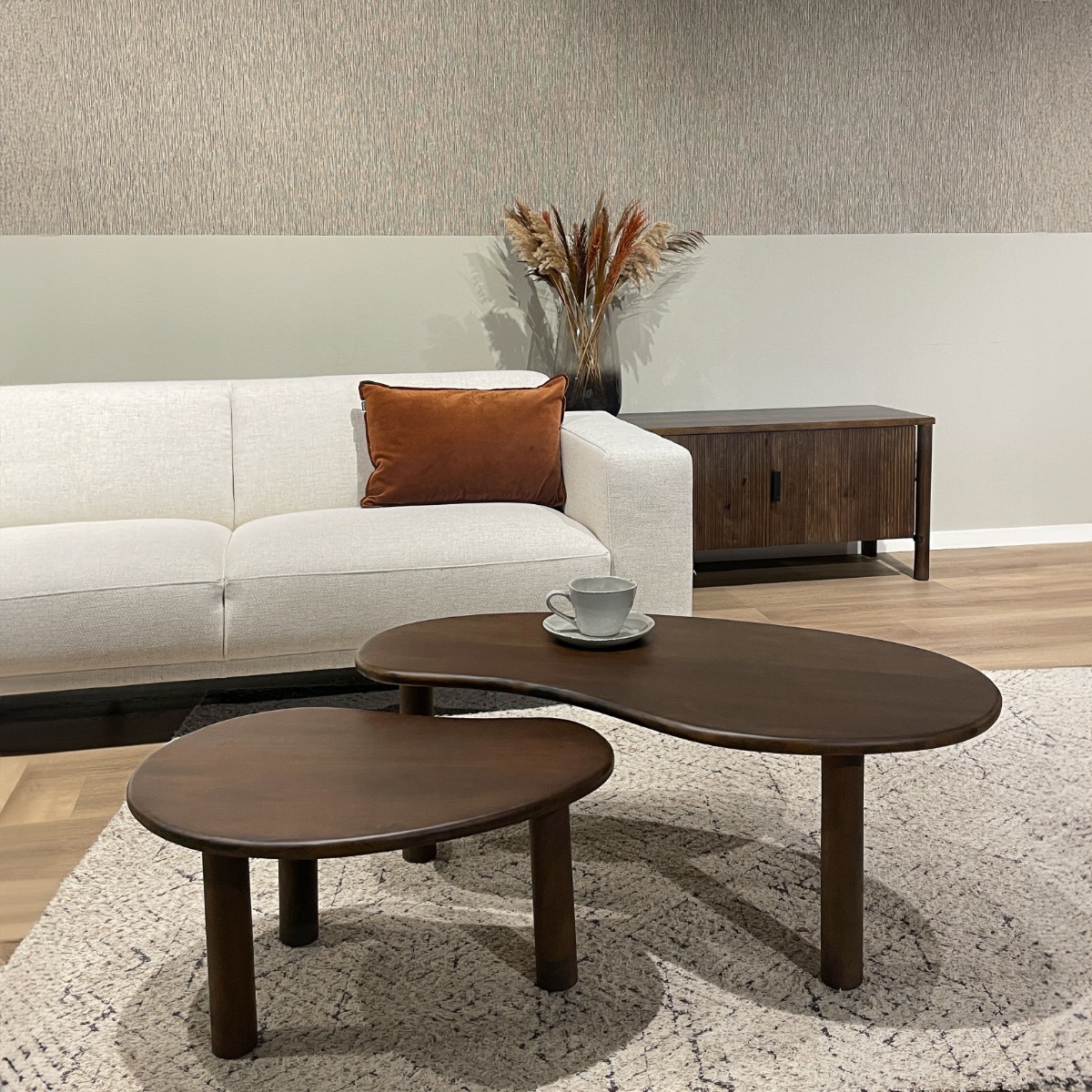 Livingfurn salontafel Brix Nubi Brown Set of 2