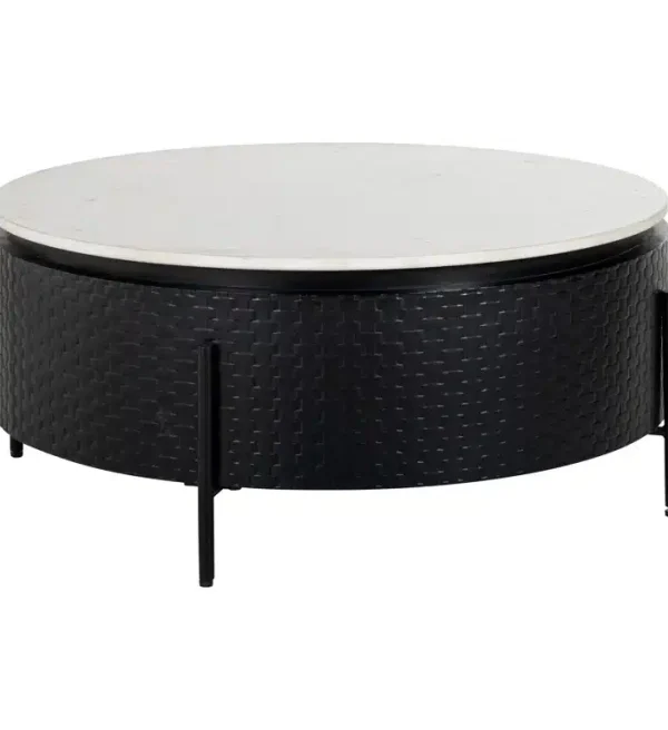 Richmond Interiors salontafel Santorini 90x90x40 cm marmer