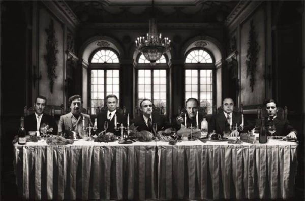 Schilderij Gangsters last supper