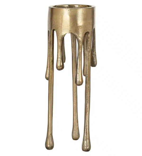 Richmond Interiors kandelaar 12x12x36 cm Lorin klein goud