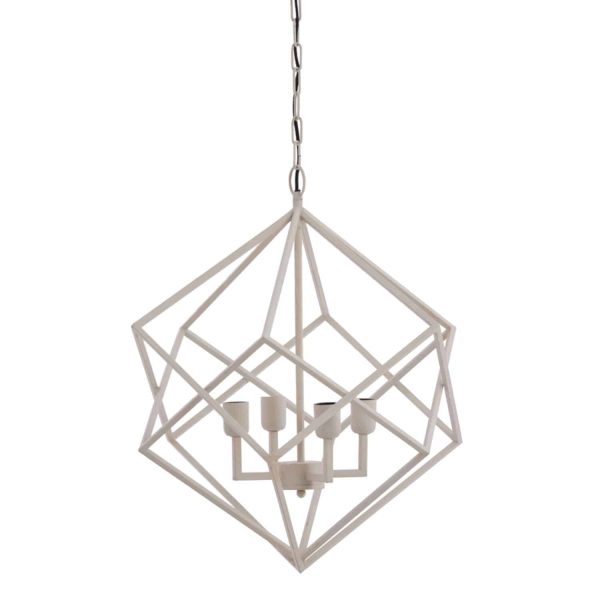 Light & Living hanglamp 4L Ø61x68 cm Drizella creme