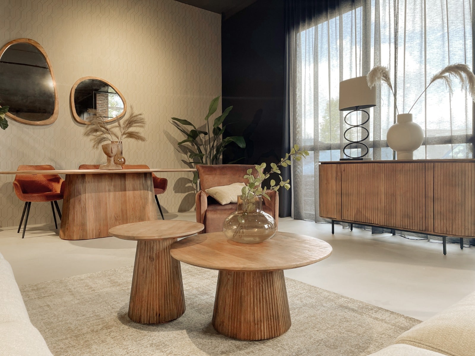 Livingfurn spiegel Brix Jaira Oil