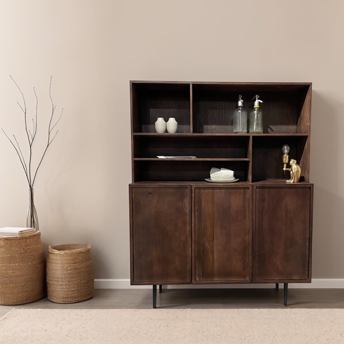 Livingfurn opbergkast Elan Brown 135cm