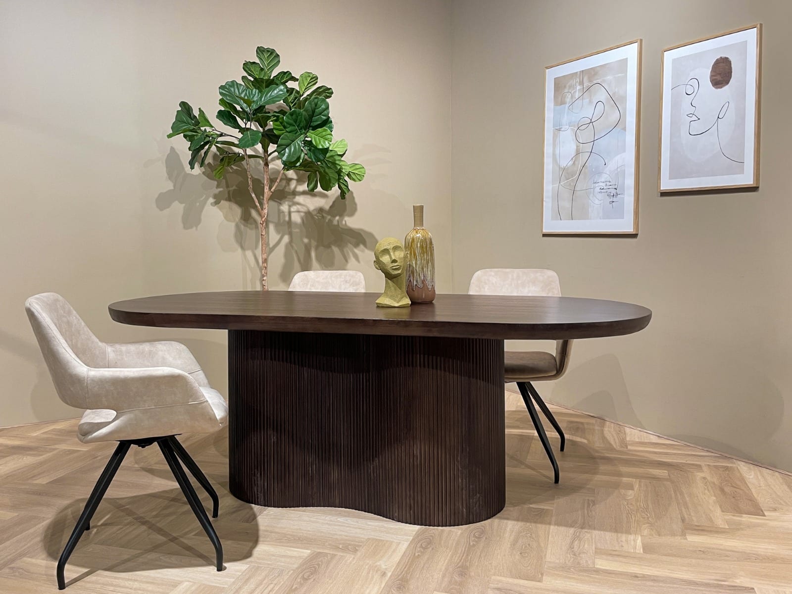 Livingfurn eettafel Sevilla Brown 250cm