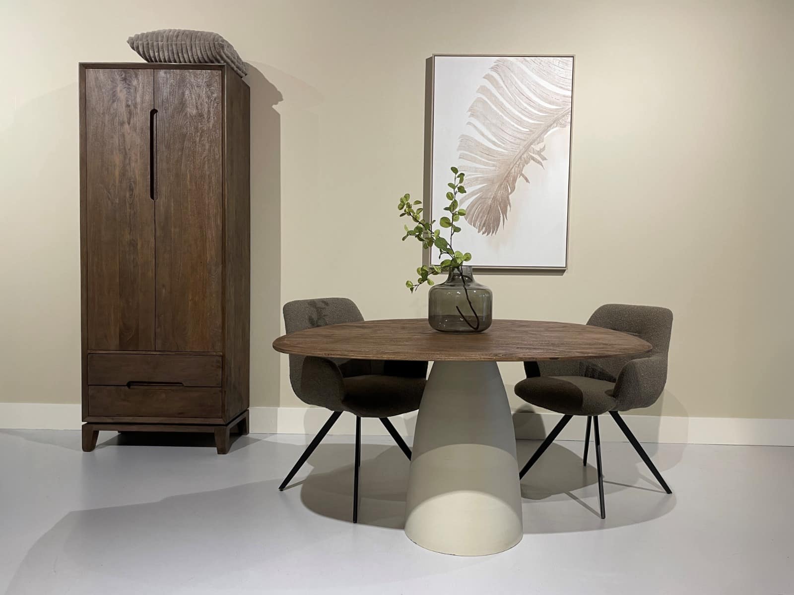 Livingfurn eettafel Brix Marron 140 cm