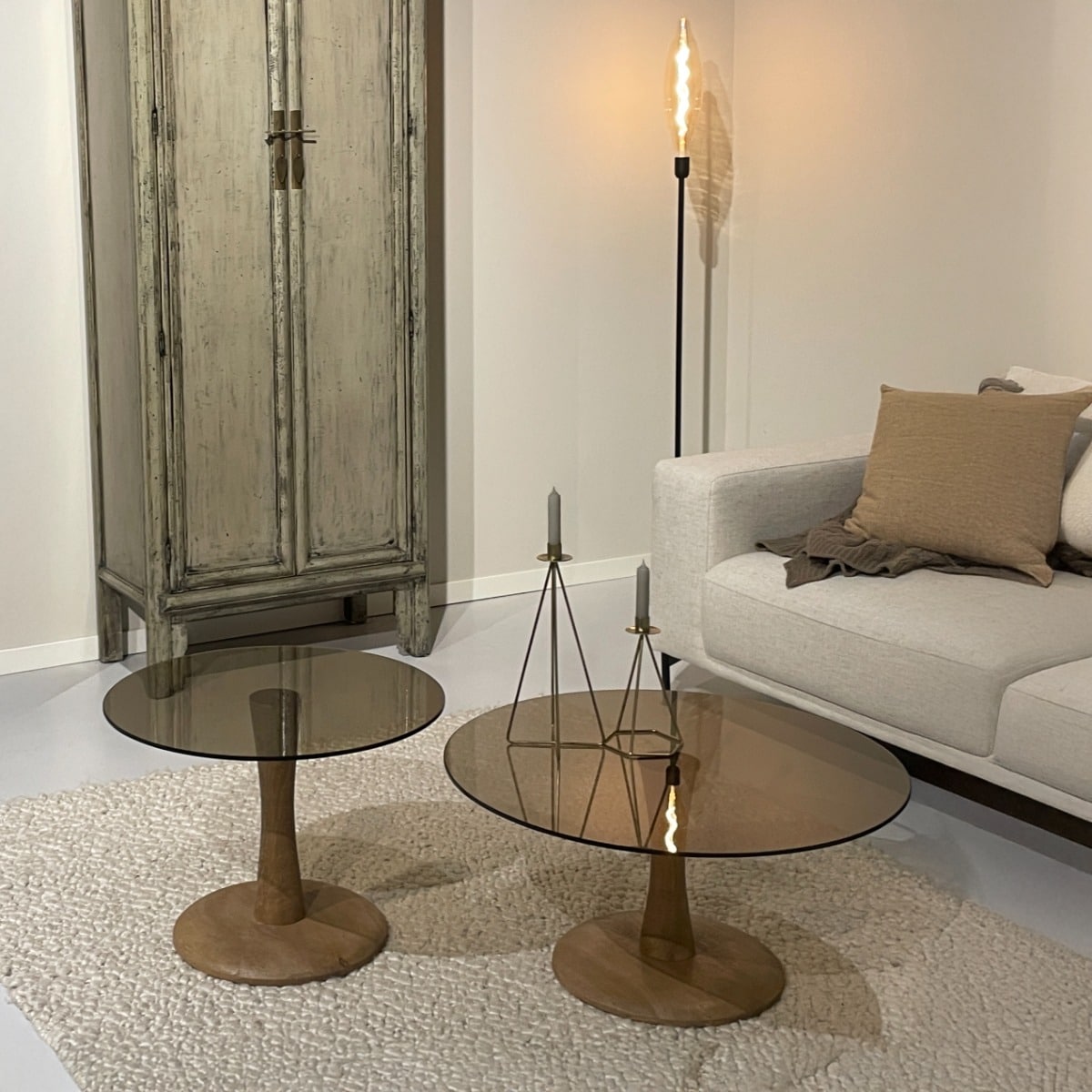 Livingfurn bijzettafel Brix Faye Almond 75 cm