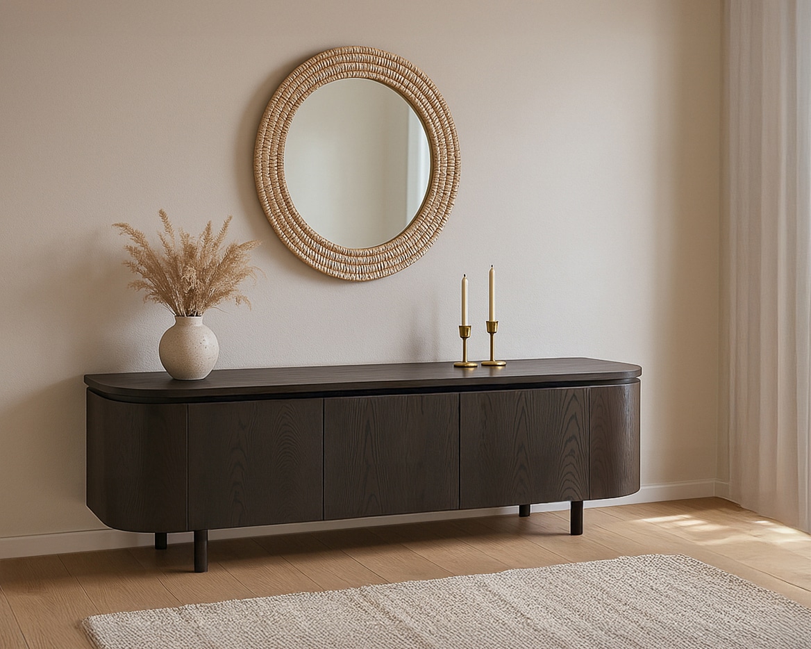 Livingfurn tv meubel Tobago Espresso 170cm