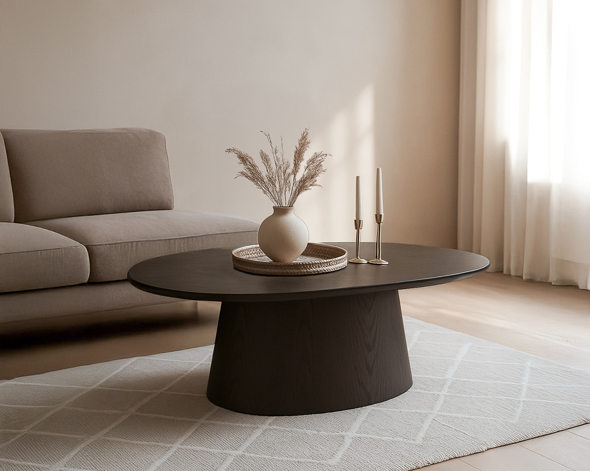 Livingfurn salontafel Novero Espresso Oval 120cm