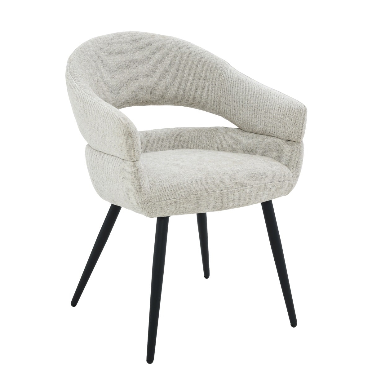 Livingfurn eetkamerstoel Megan met arm Toffee