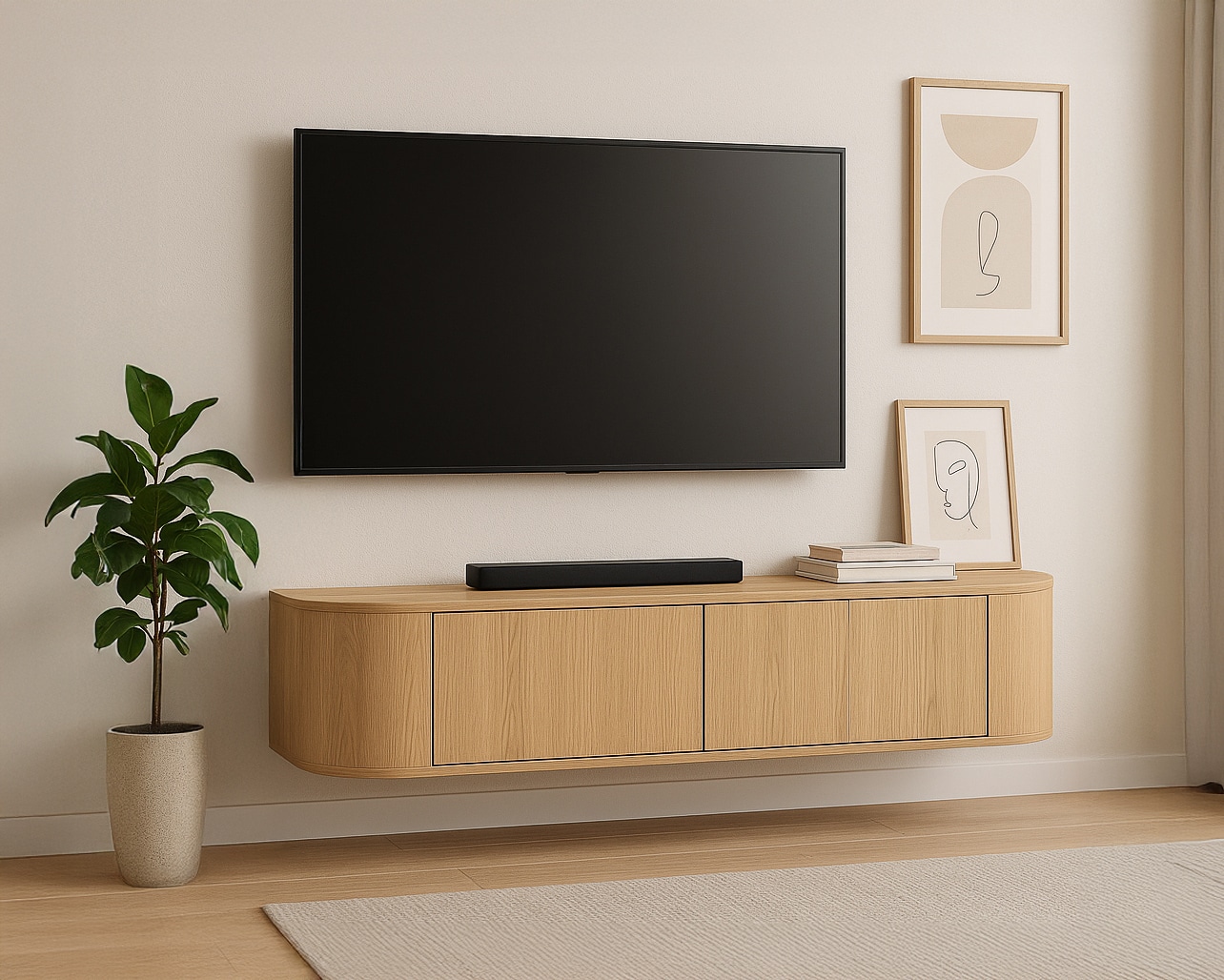 Livingfurn tv meubel Novero Zwevend 140cm