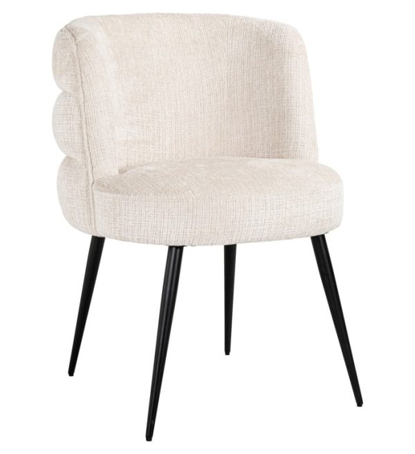 Richmond Interiors eetkamerstoel Stella taupe beige