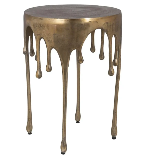 Richmond Interiors bijzettafel Carly 43x43x55 cm aluminium