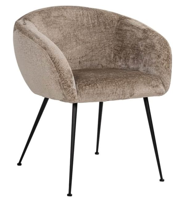 Richmond Interiors eetkamerstoel Ruby met arm taupe