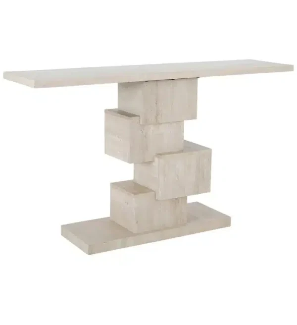 Richmond Interiors wandtafel Arvada 140x35x80 cm travertin