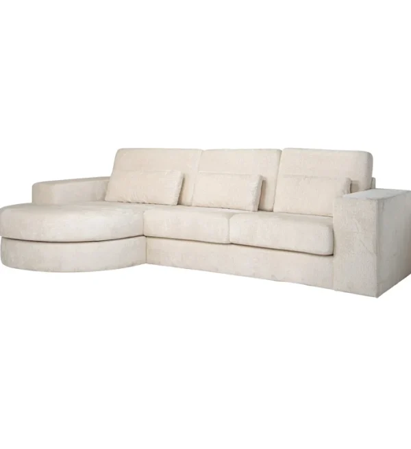 Richmond Interiors loungebank Felix lounge rond links + 2,5 zits wit