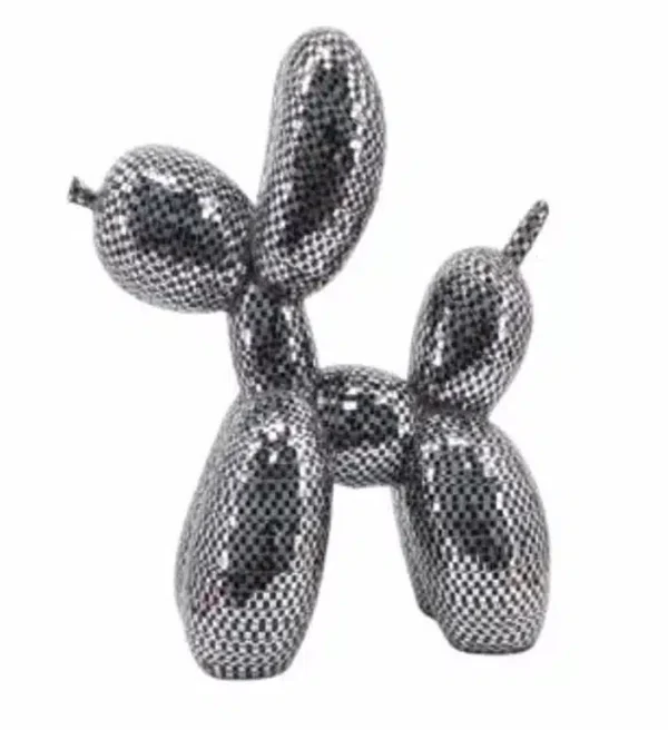 Richmond Interiors deco object Dog spiegel zwart