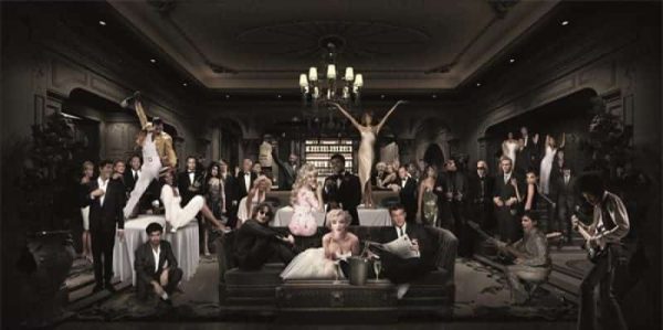 Schilderij The rest is history glans aluminium