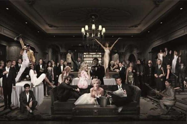 Schilderij The rest is history glans aluminium