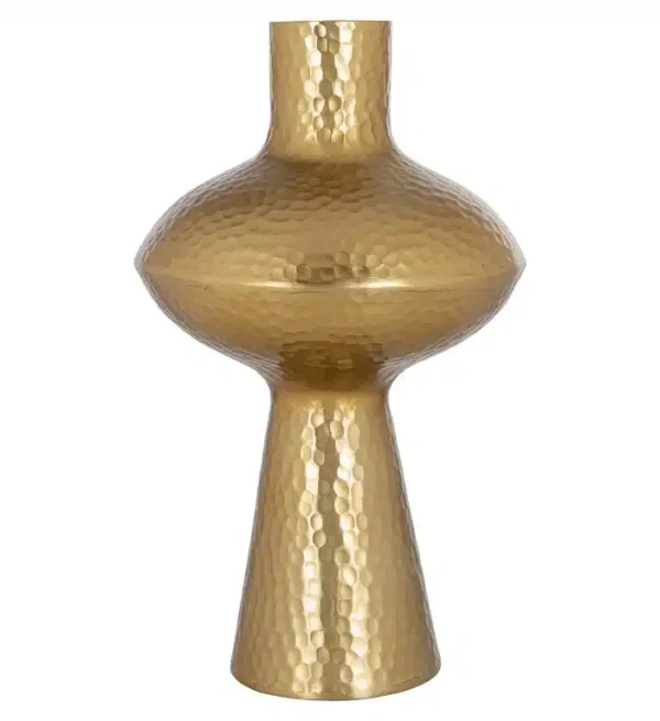 Richmond Interiors vaas 26x26x42 cm Caitlyn groot aluminium goud