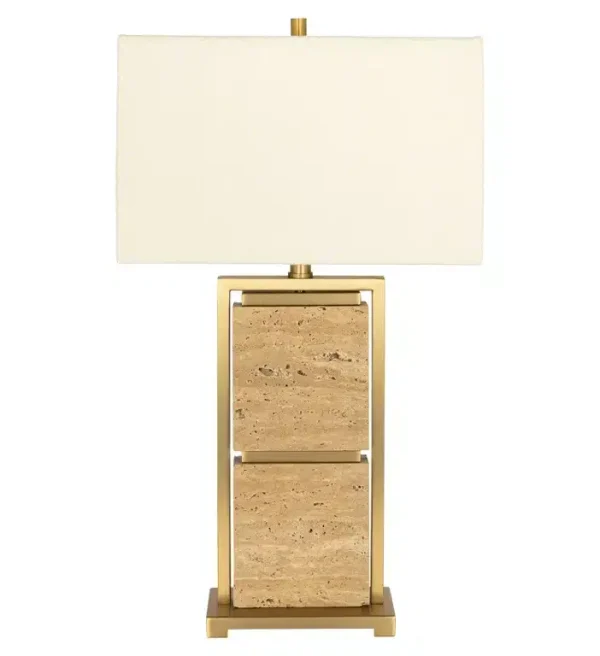 Richmond Interiors tafellamp 40x24x72 cm Meyra marmer