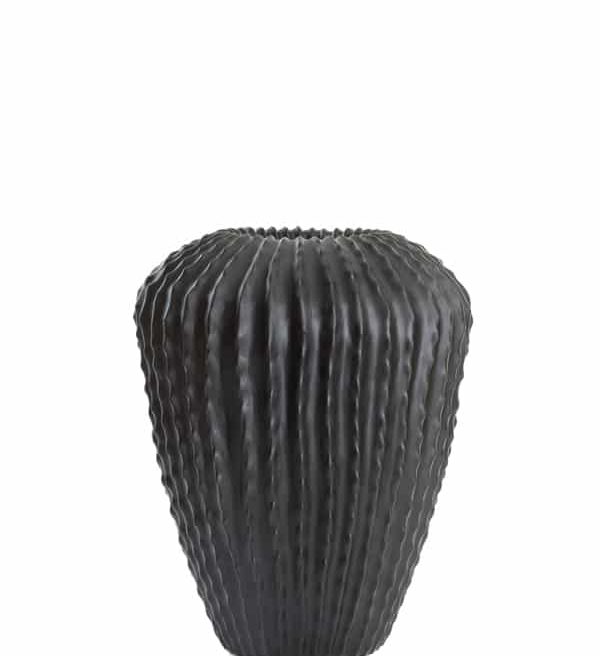 Light & Living vaas Ø52x65 cm Cacti mat zwart