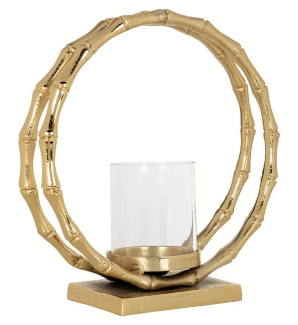 Richmond Interiors windlicht 30x15x31 cm Merlyn groot goud