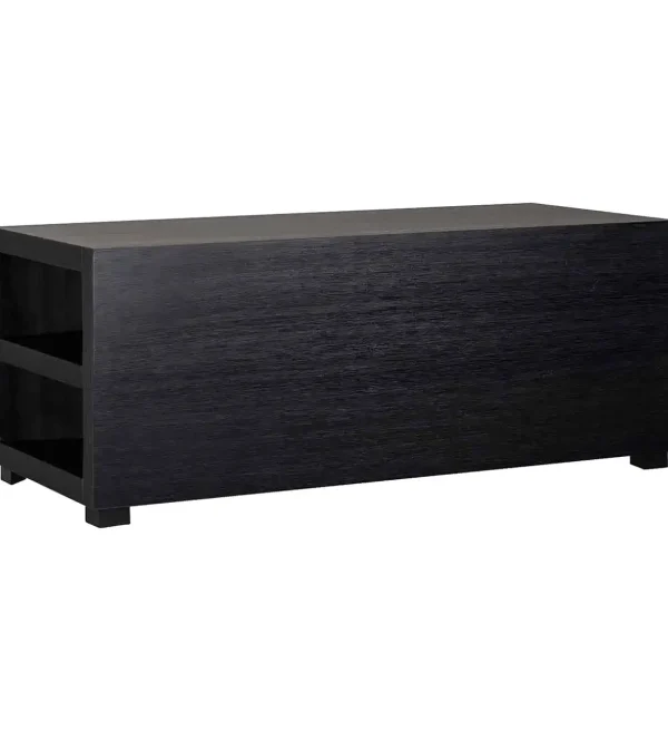 Richmond Interiors salontafel/bankelement Oakura zwart 104x45x43 cm eiken