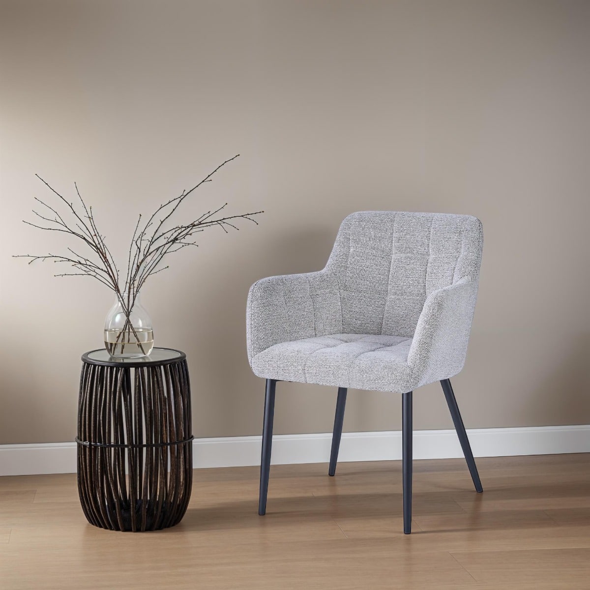 Livingfurn eetkamerstoel Bronco met arm Toffee