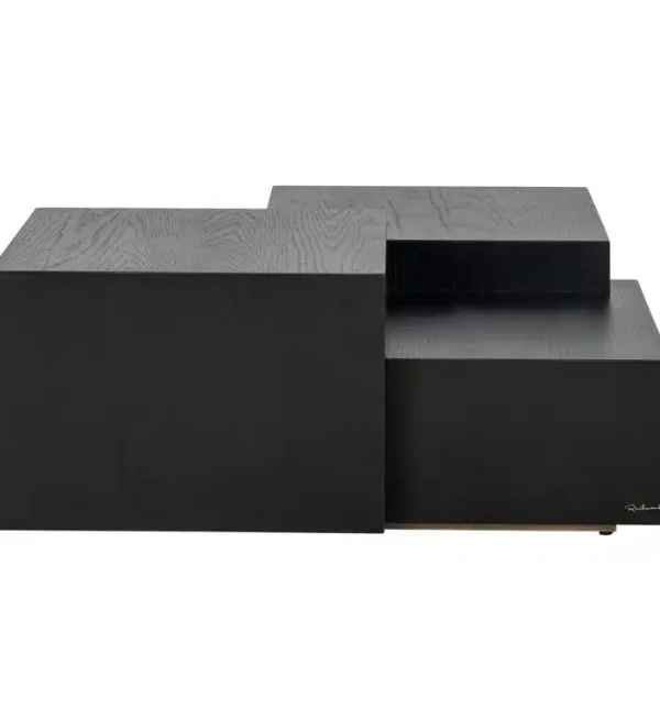 Richmond Interiors salontafel Lennox donkerbruin 100x100x39 cm eiken