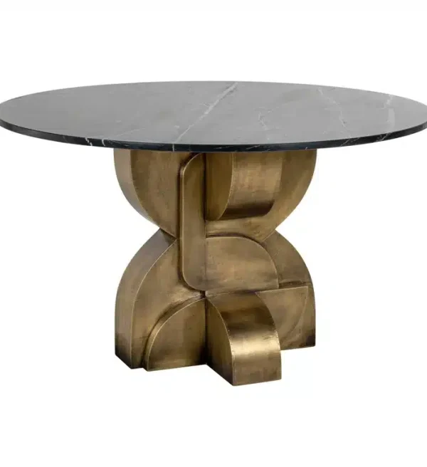 Richmond Interiors eettafel Maddox 130 cm rond marmer