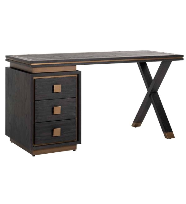 Richmond Interiors bureau Hunter 150x60x76 cm eiken