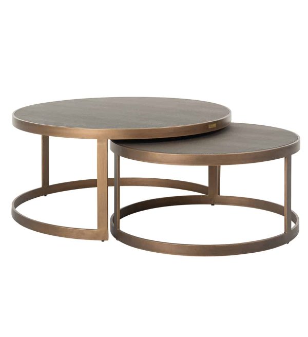 Richmond Interiors salontafel Bloomville set van 2 metaal