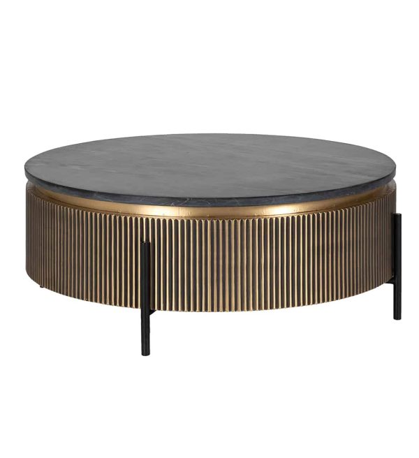 Richmond Interiors salontafel Ironville 90x90x40 cm marmer