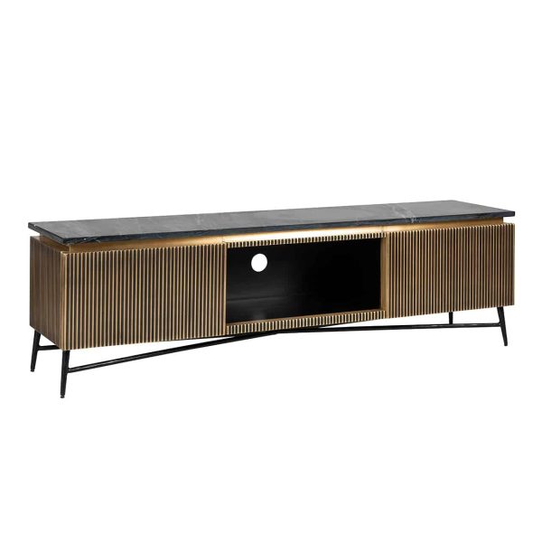 Richmond Interiors tv meubel Ironville 170x40x50 cm marmer
