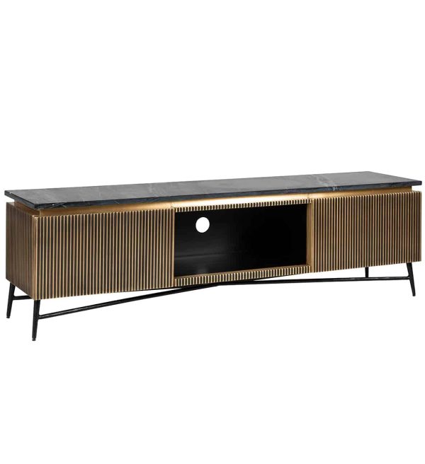 Richmond Interiors tv meubel Ironville 170x40x50 cm marmer