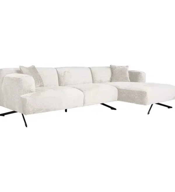 Richmond Interiors loungebank Donovan lounge 3 zits + Lounge rechts creme