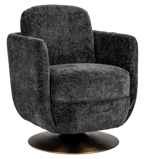Richmond Interiors draaifauteuil Turner grijs