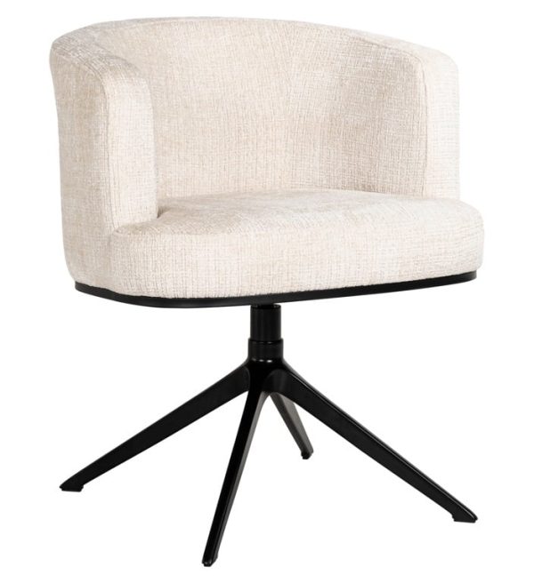 Richmond interiors eetkamerstoel Cheyenne draaibaar met arm beige