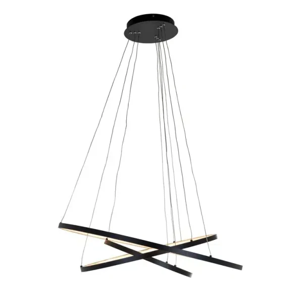 Richmond Interiors hanglamp Amira aluminium zwart