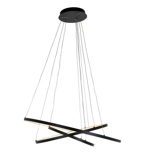 Richmond Interiors hanglamp Amira aluminium zwart