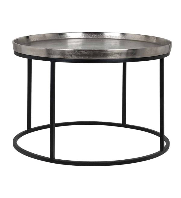 Richmond Interiors salontafel Lyam 70x70x45 cm aluminium